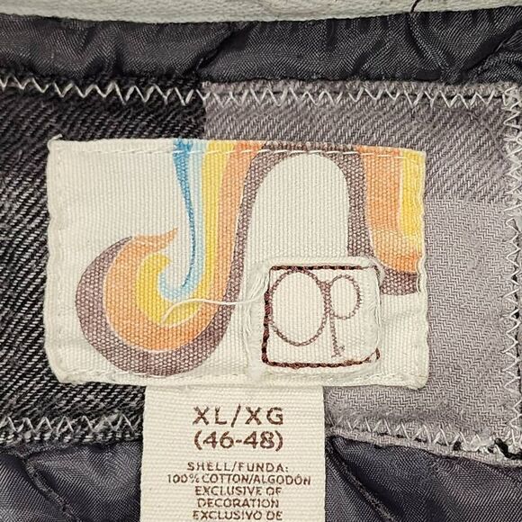 Ocean Pacific Flannel Hoodie men XL Gray Sweatshirt Cotton - Picture 9 of 10